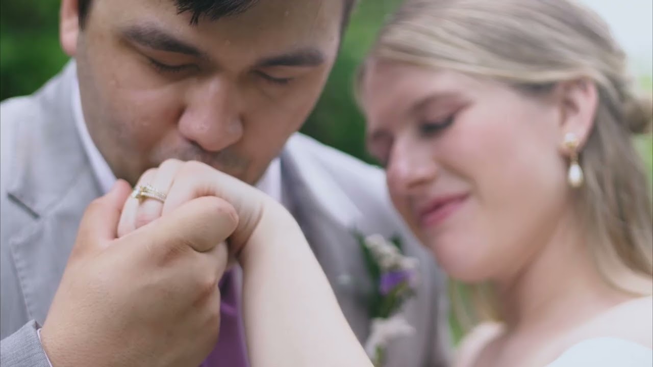 Shannan and Matthew, a hand kiss from their wedding film
