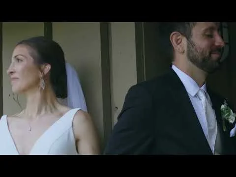 Carly & Nicholas 9.6.25, frame from their wedding film